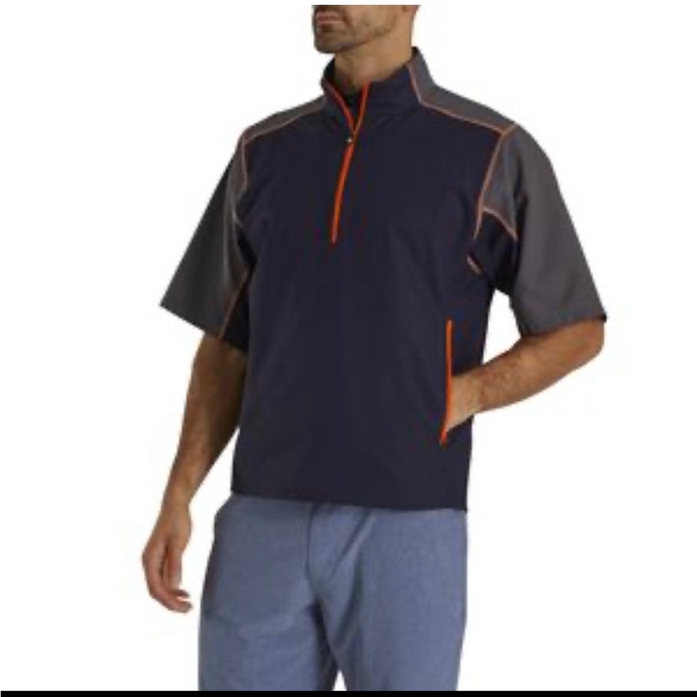 Footjoy short sleeve 1/2 zip windshirt
